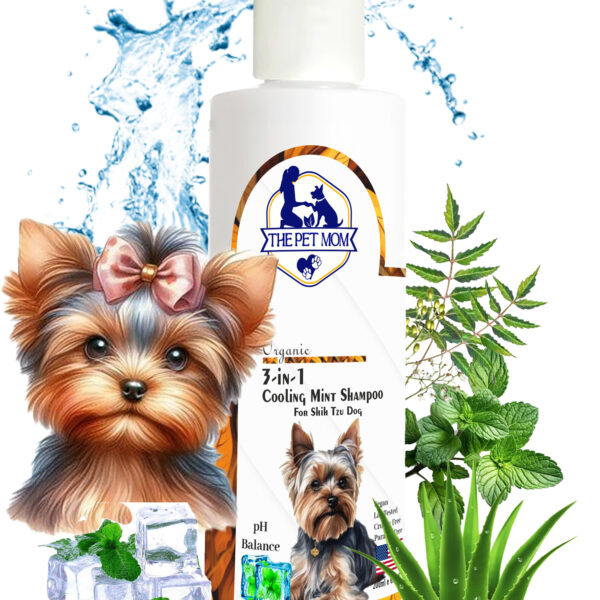 3 in 1 Cooling Mint Shampoo For Shih Tzu Dog