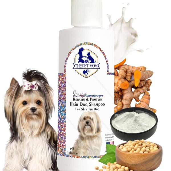 THE PET MOM Organic Keratin & Protein Hair Shampoo for Shih Tzu & Puppy
