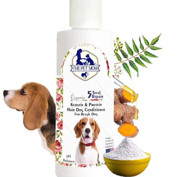 The Pet Mom Organic Keratin & Protein Hair Dog Conditioner For Beagle Dog & Puppy