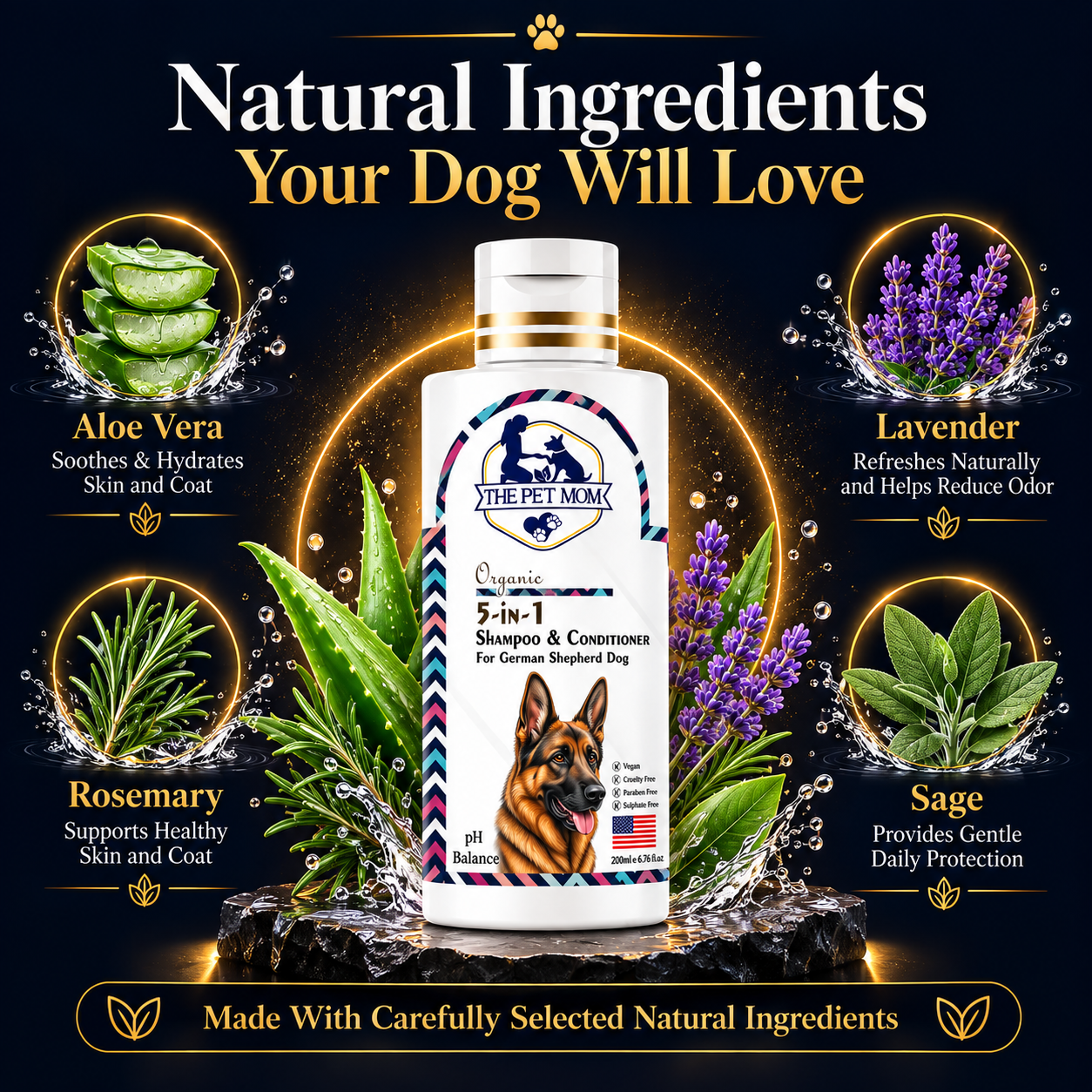 5 in 1 Shampoo & Conditioner for German Shepherd Dog - 200ml - Image 6