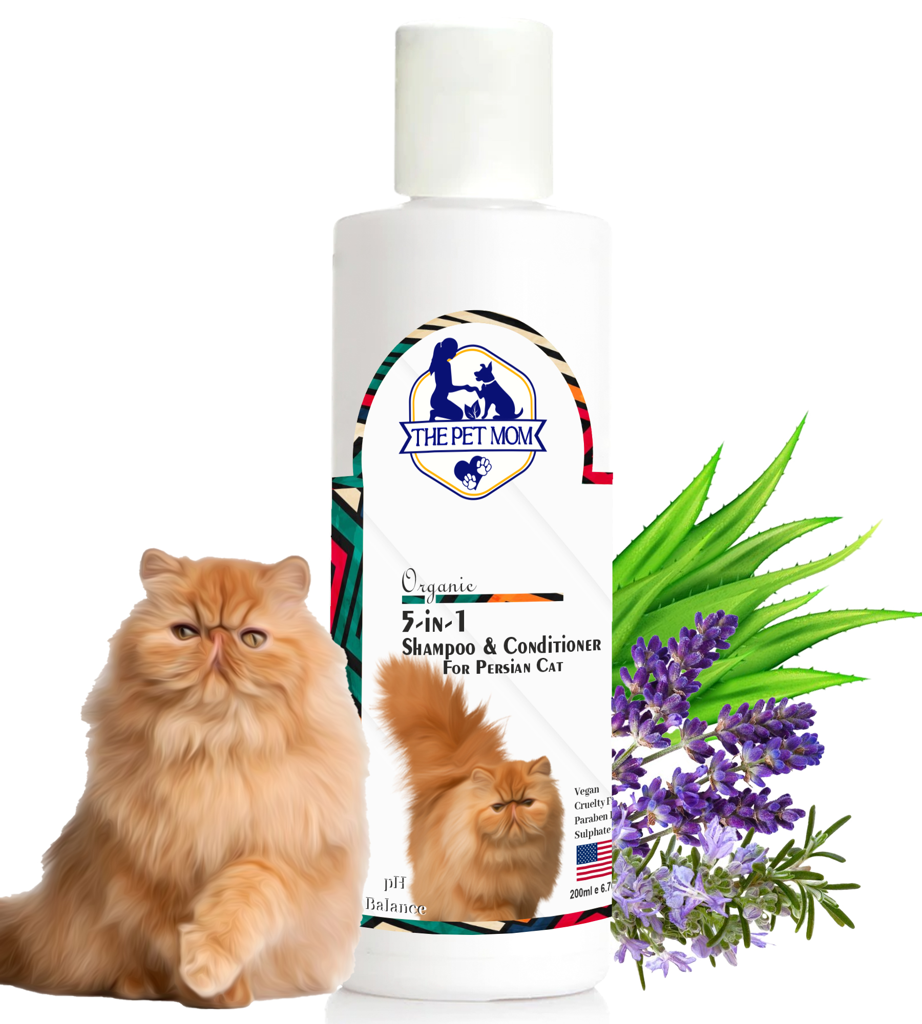 5 in 1 Shampoo & Conditioner for Persian Cat - 200ml