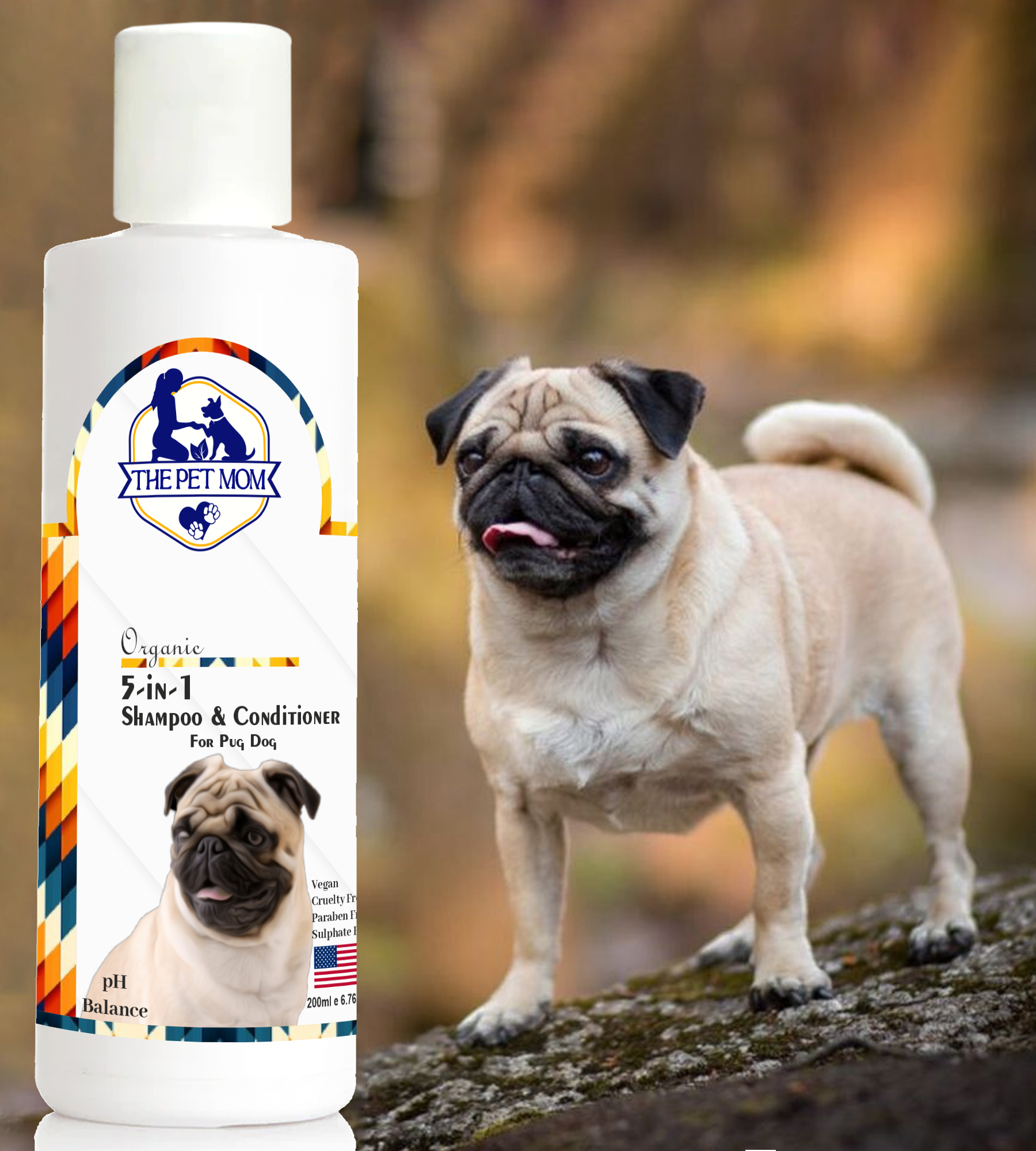 5 In 1 Shampoo & Conditioner For Pug Dog - 200ml - Image 5