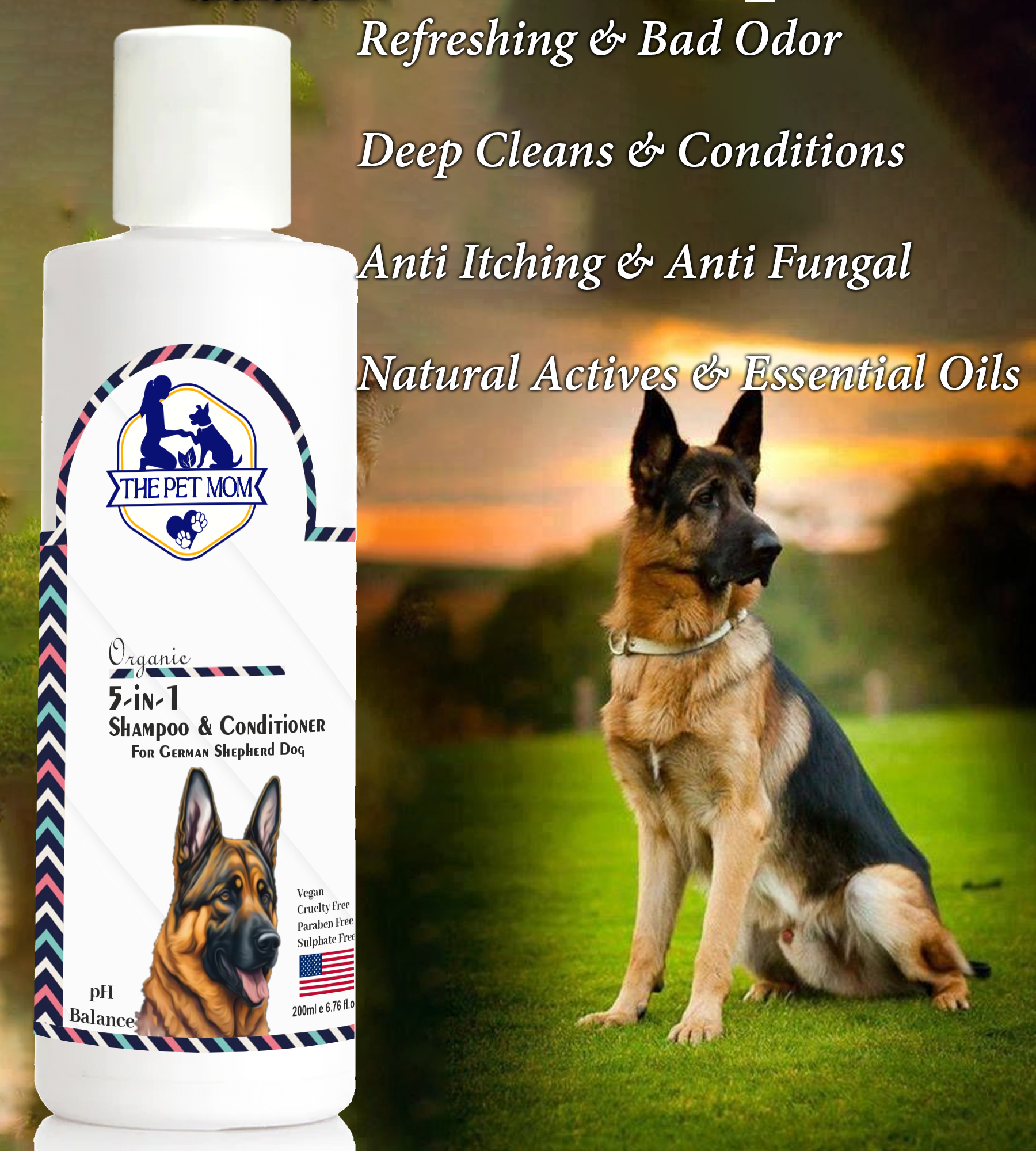 5 in 1 Shampoo & Conditioner for German Shepherd Dog - 200ml - Image 5