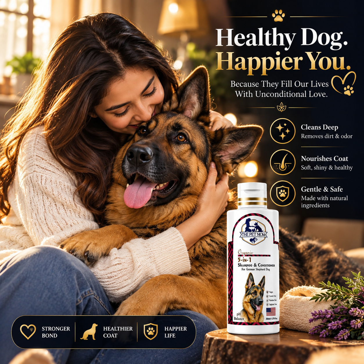 5 in 1 Shampoo & Conditioner for German Shepherd Dog - 200ml - Image 5