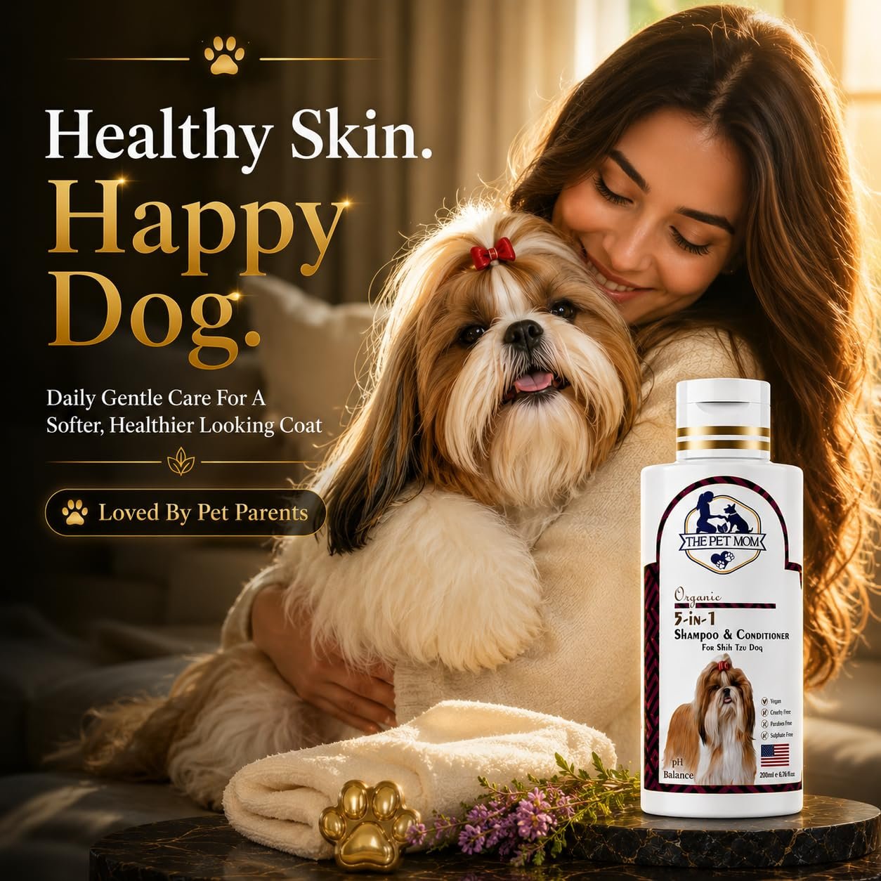 5 In 1 Shampoo & Conditioner For Shih Tzu Dog - 200ml - Image 4