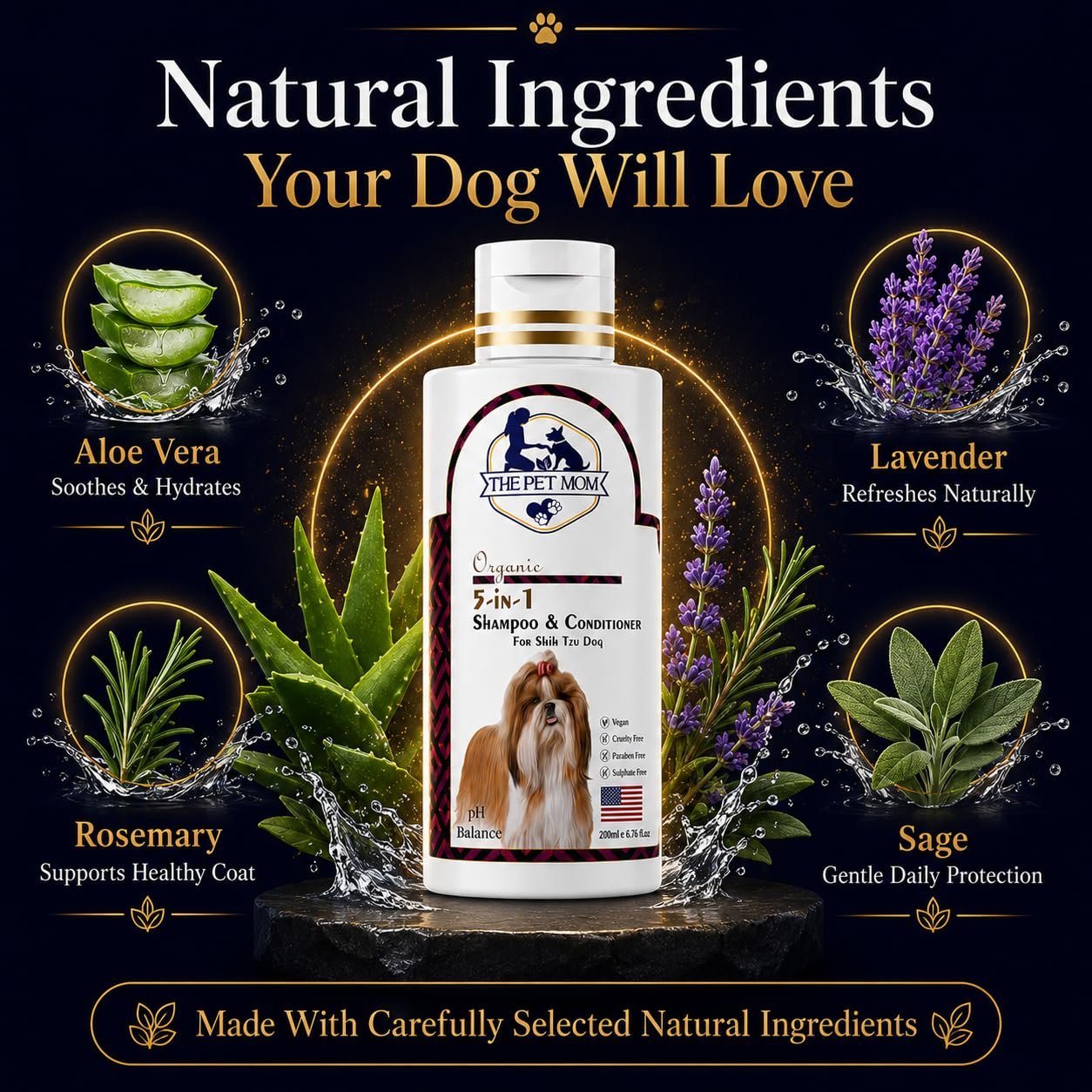5 In 1 Shampoo & Conditioner For Shih Tzu Dog - 200ml - Image 7