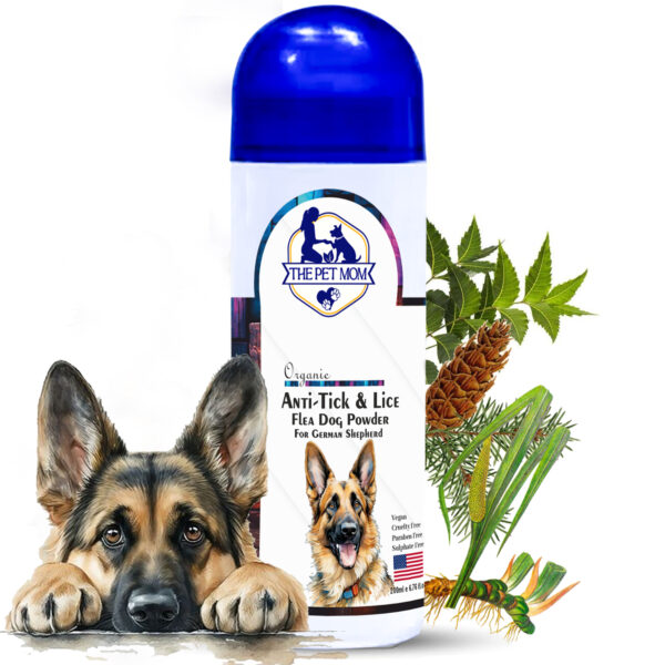Anti-Tick, Lice & Flea Dog Powder For German Shepherd - 100gm
