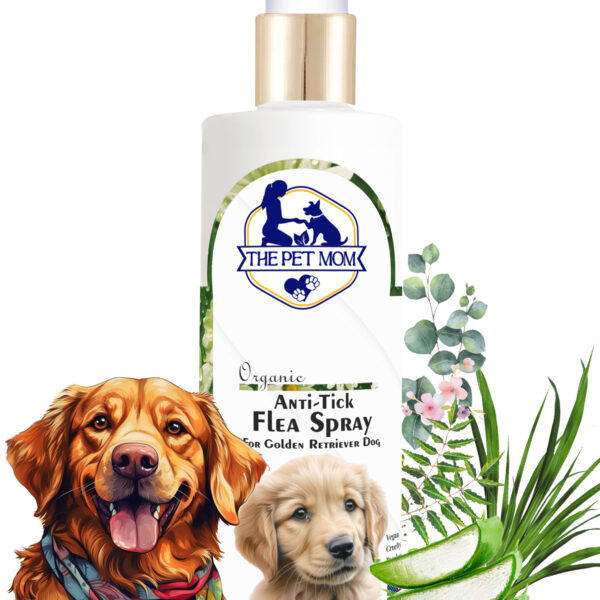 Anti-Tick Flea Spray for Golden Retriever Dog - 200ml