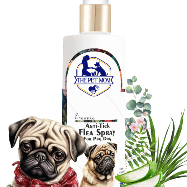 Anti-Tick Flea Spray for Pug Dog - 200ml