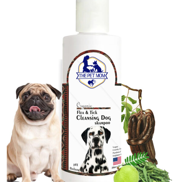 Flea & Tick Cleansing Pug Dog Shampoo - 200ml