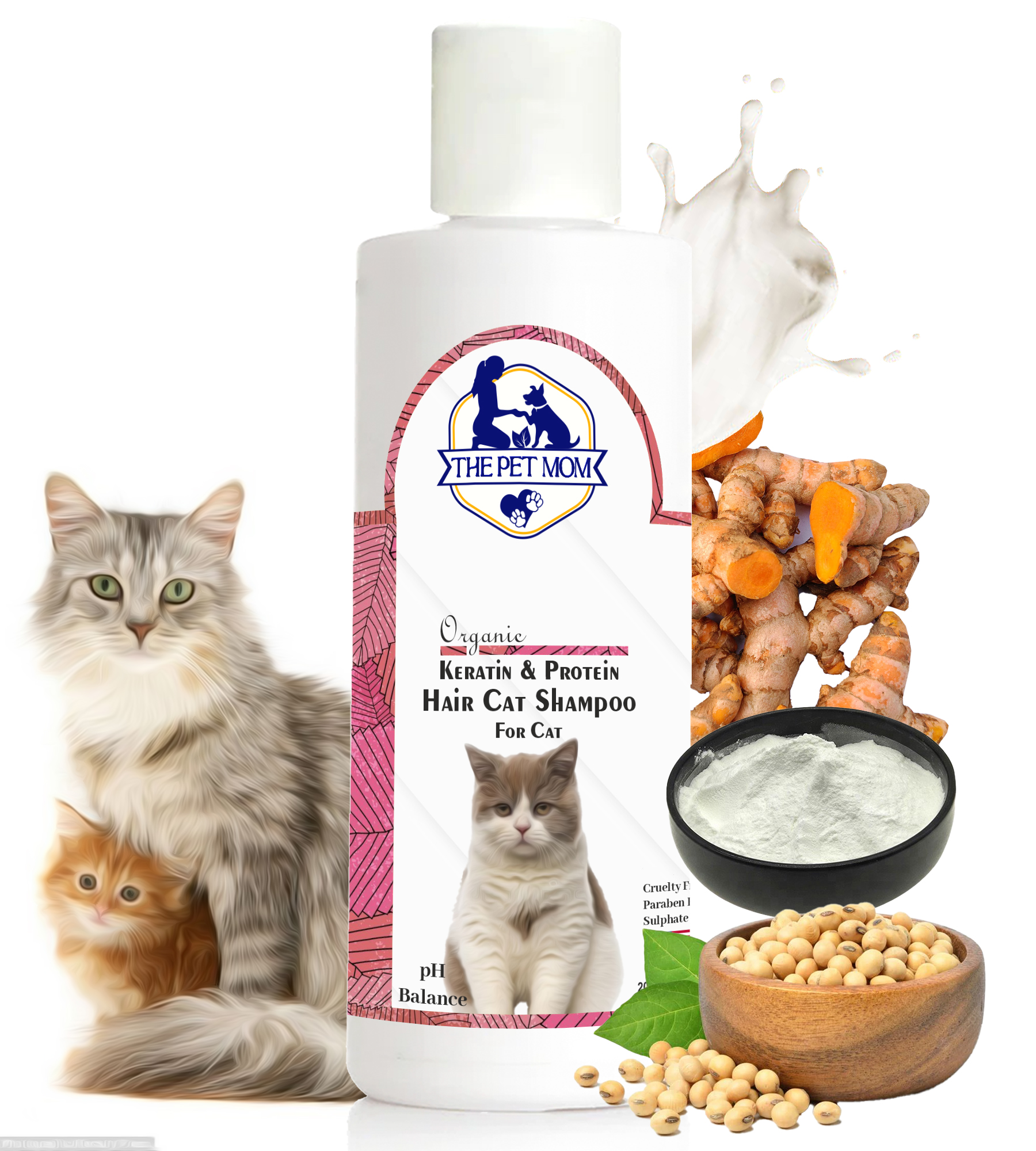 Keratin & Protein Hair Cat Shampoo - 200ml