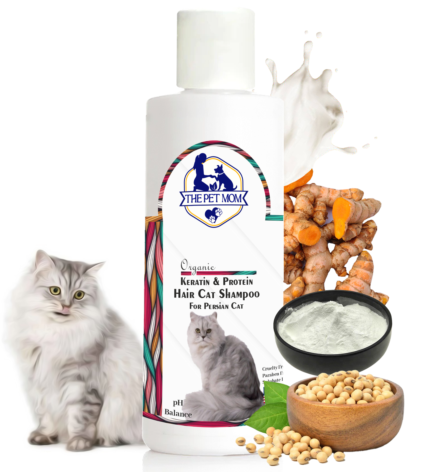 Keratin & Protein Hair Shampoo for Persian Cat - 200ml
