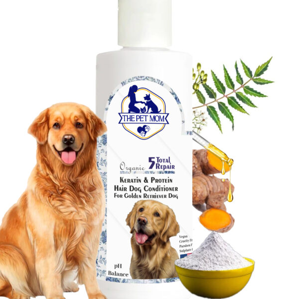 Keratin & Protein Hair Dog Conditioner For Golden Retriever Dog - 200ml
