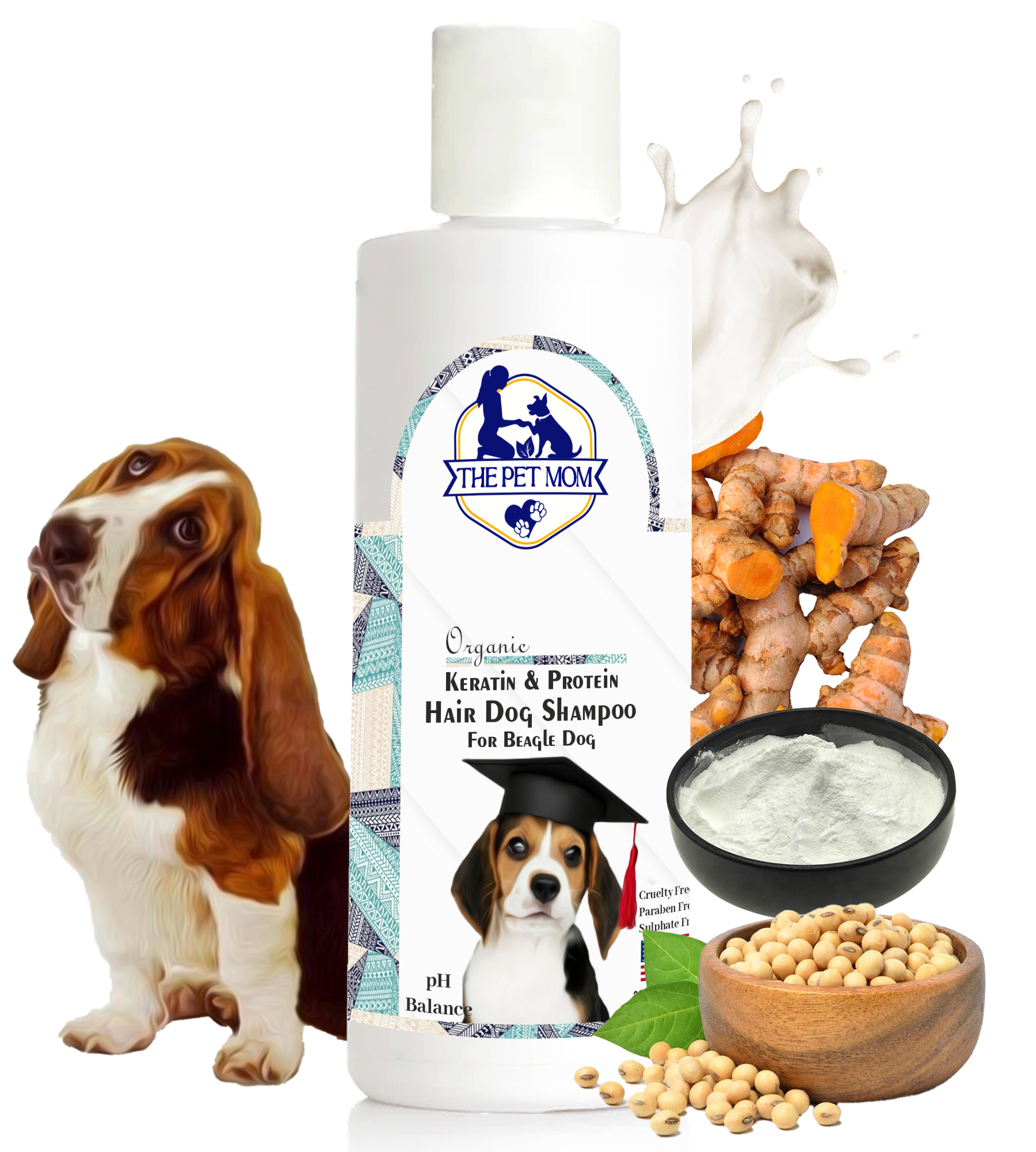 Keratin & Protein Hair Shampoo for Beagle Dog - 200ml