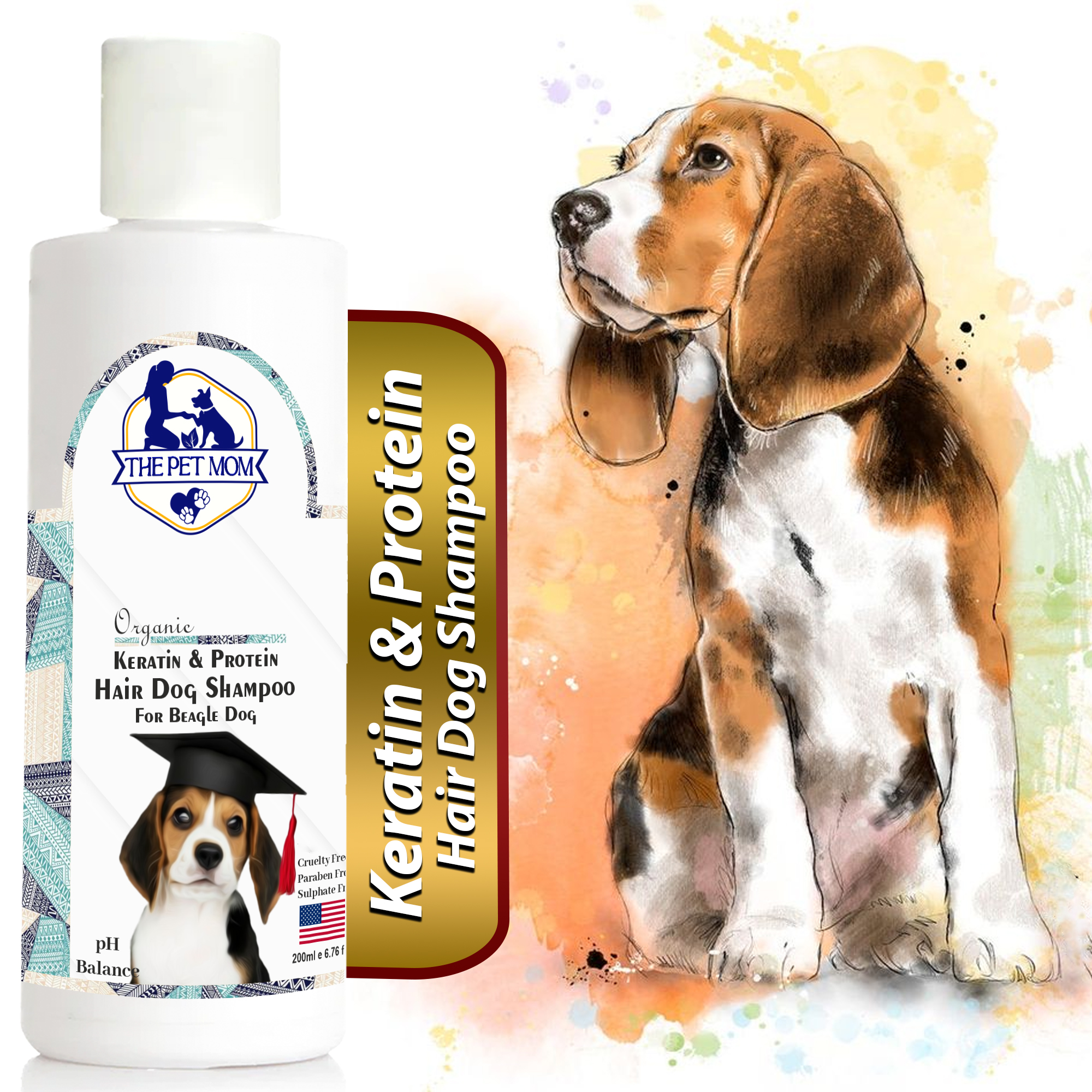 Keratin & Protein Hair Shampoo for Beagle Dog - 200ml - Image 4
