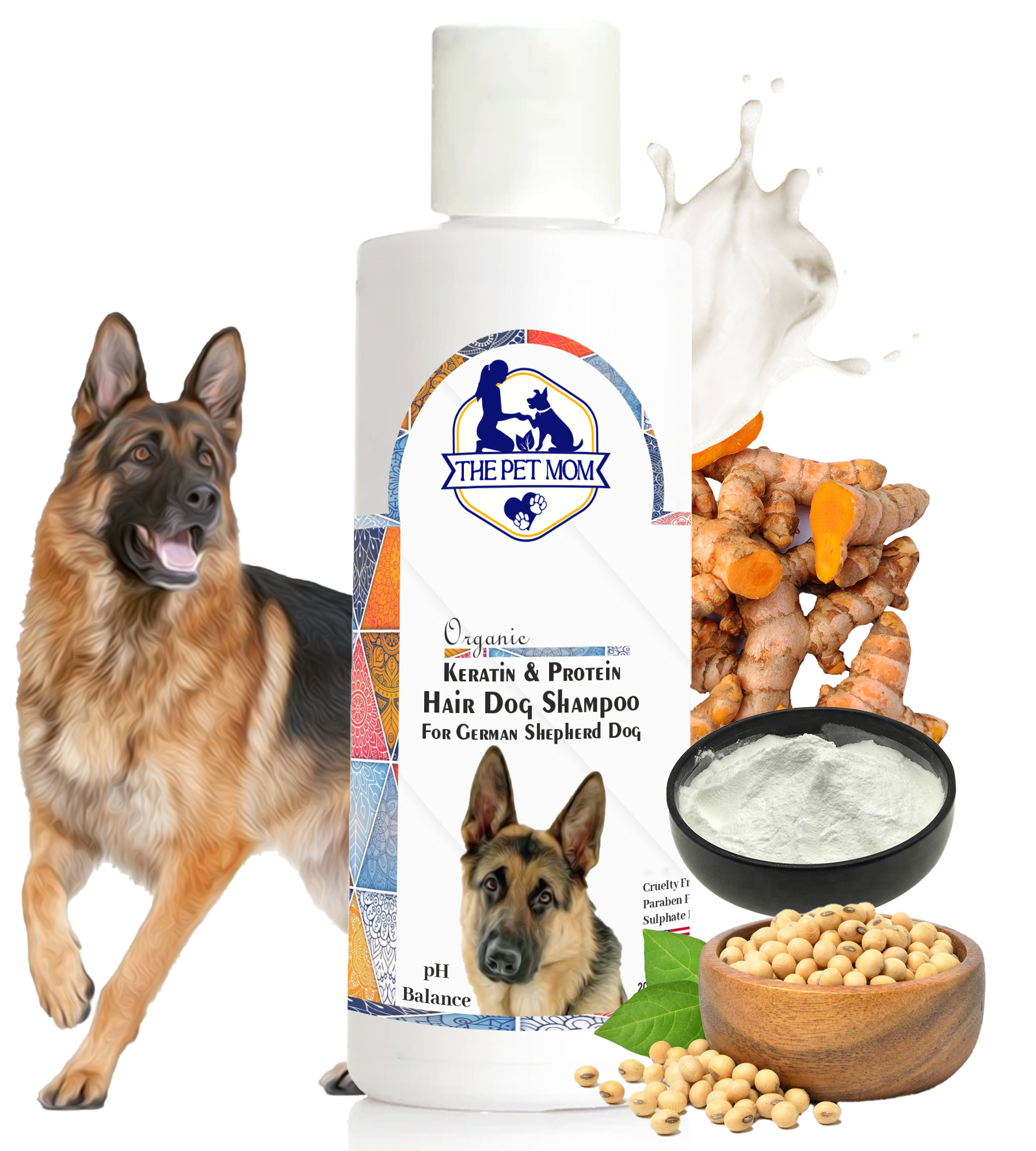 Keratin & Protein Hair Shampoo for German Shepherd Dog - 200ml