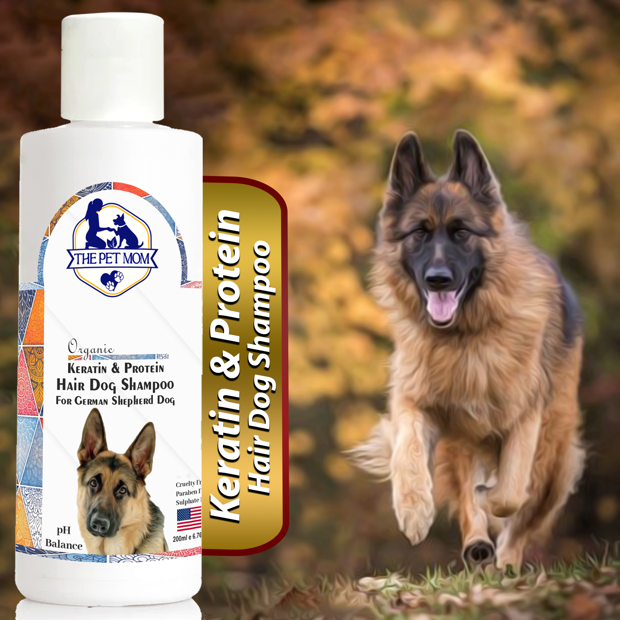 Keratin & Protein Hair Shampoo for German Shepherd Dog - 200ml - Image 4