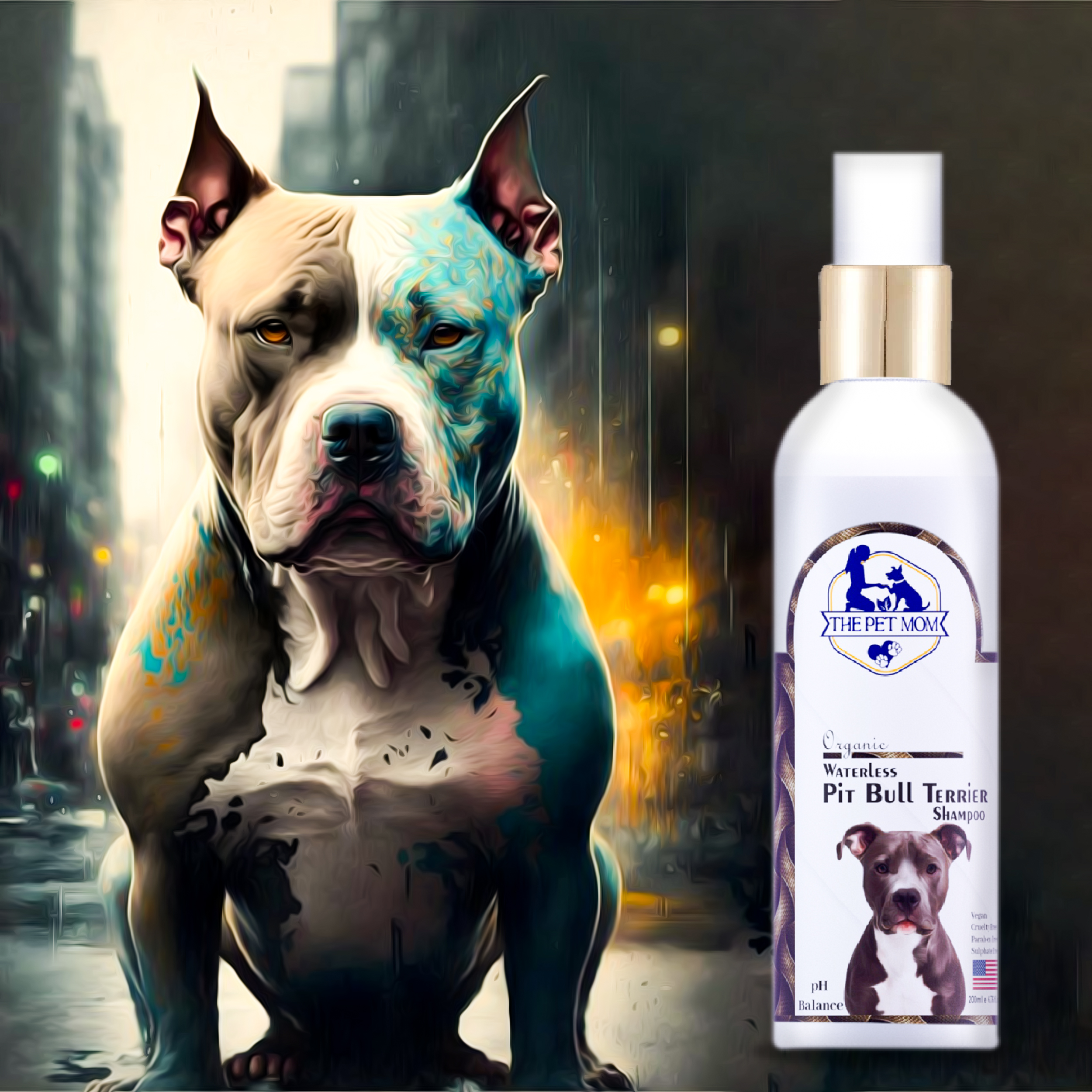 Waterless Pitbull Terrier Dog Shampoo - 200ml - Image 2