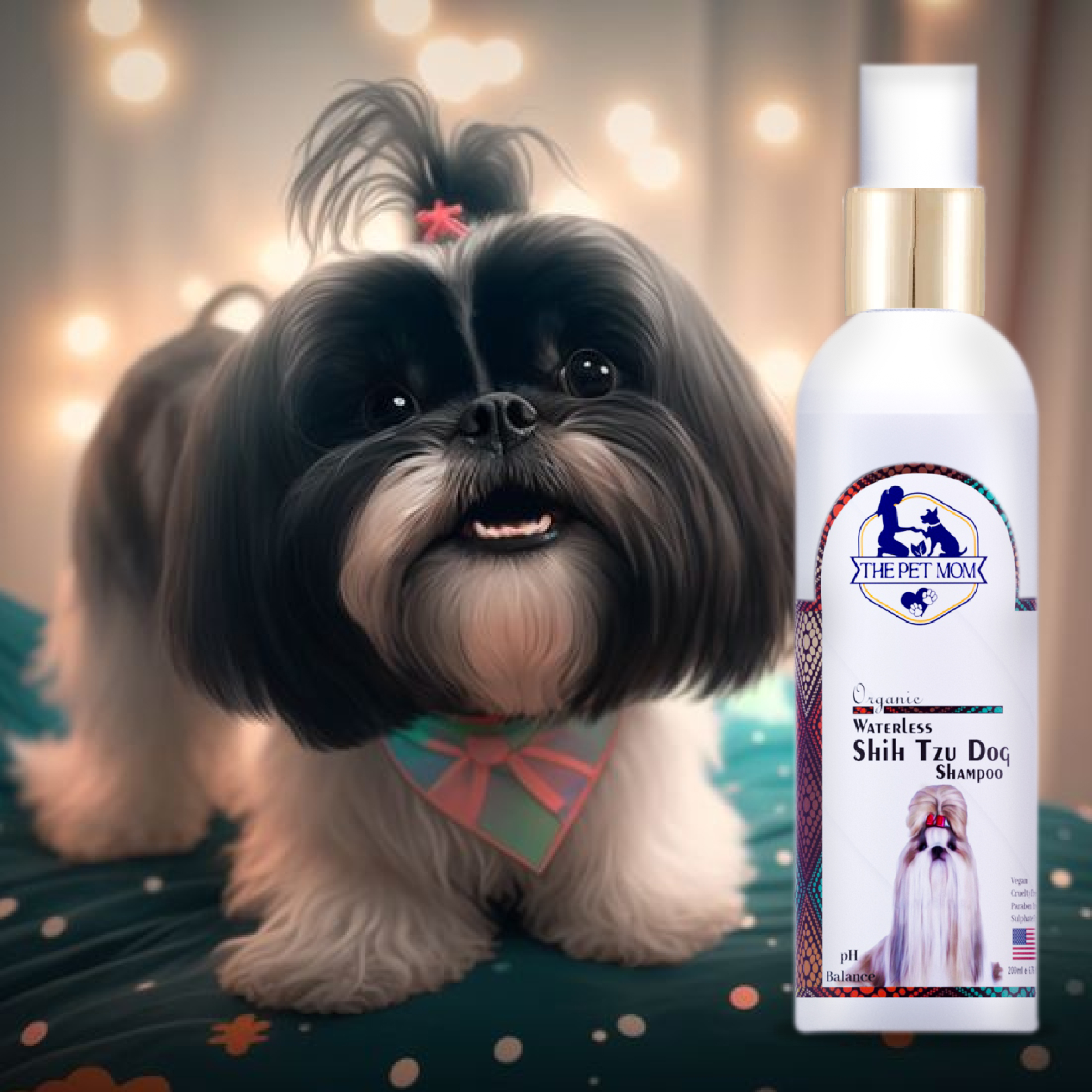 Waterless Shih Tzu Dog Shampoo - 200ml - Image 2