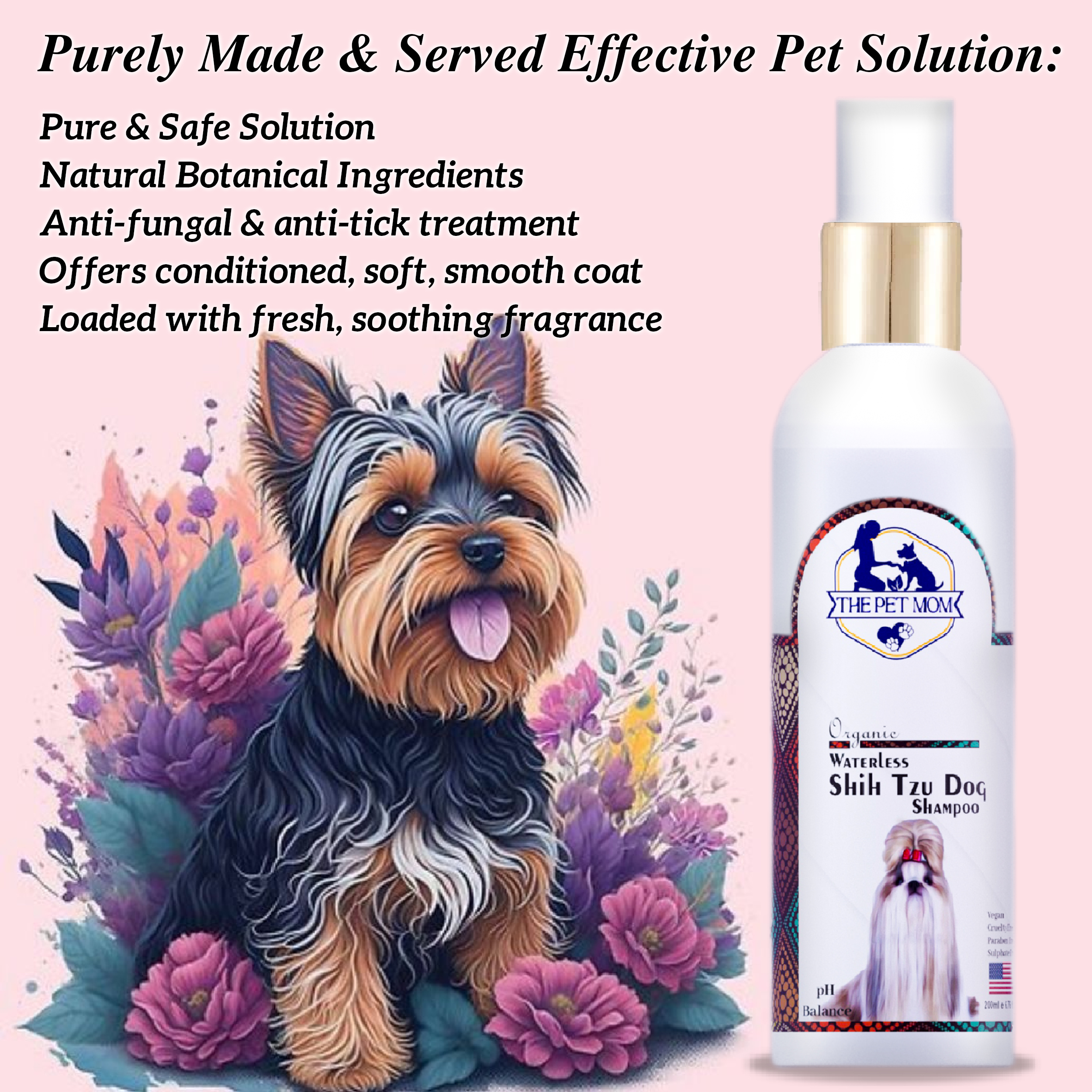 Waterless Shih Tzu Dog Shampoo - 200ml - Image 3