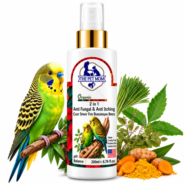 2-in-1 Anti Fungal & Anti Itching Coat Spray For Budgerigar Birds - 200ml