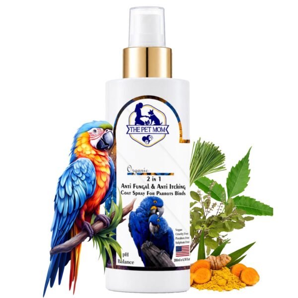 2-in-1 Anti Fungal & Anti Itching Coat Spray For Parrots Birds - 200ml