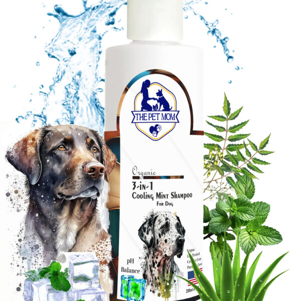 3 In 1 Cooling Mint Shampoo For Dog - 200ml