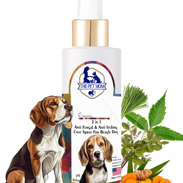 2-in-1 Anti Fungal & Anti Itching Coat Spray For Beagle Dog - 200ml