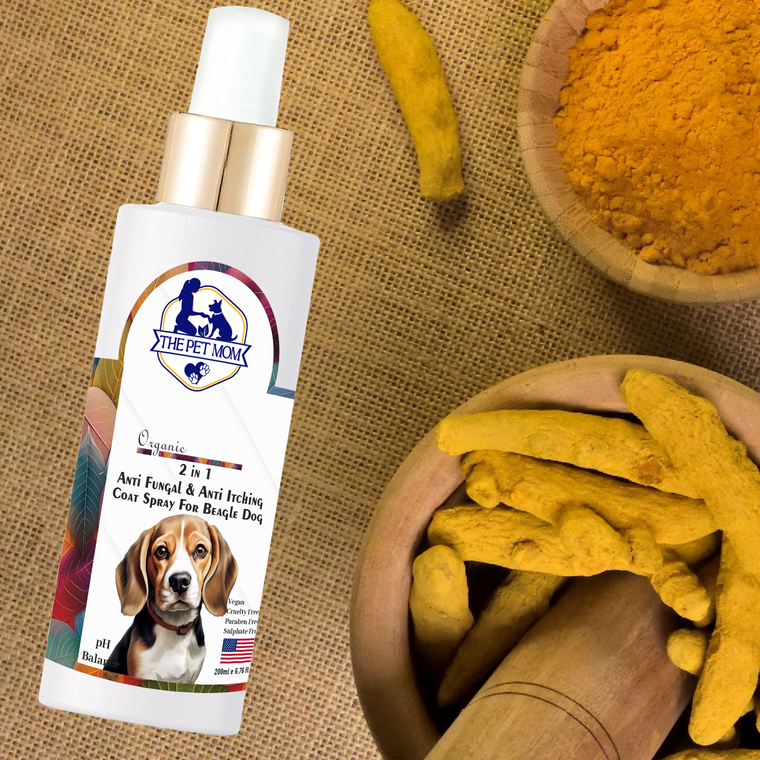 2-in-1 Anti Fungal & Anti Itching Coat Spray For Beagle Dog - 200ml - Image 3