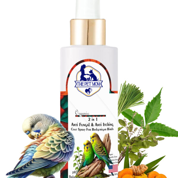 2-in-1 Anti Fungal & Anti Itching Coat Spray For Budgerigar Birds - 200ml
