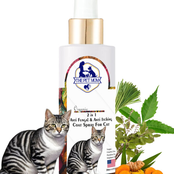 2-in-1 Anti Fungal & Anti Itching Coat Spray For Cat - 200ml
