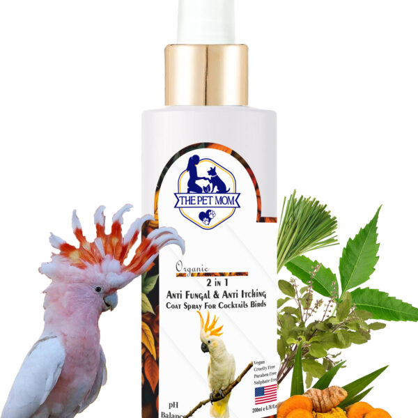 2-in-1 Anti Fungal & Anti Itching Coat Spray For Cocktails Birds - 200ml
