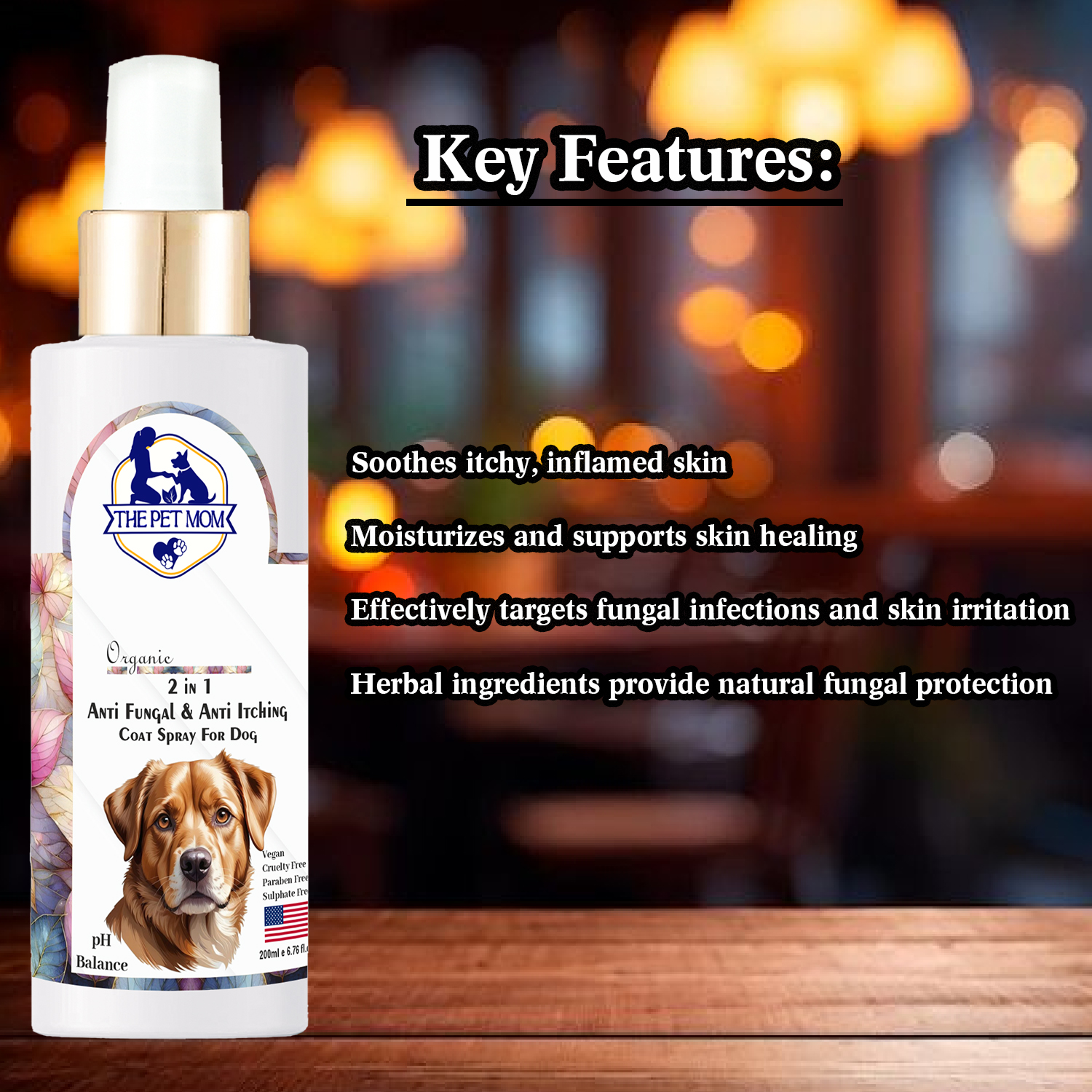 2-in-1 Anti Fungal & Anti Itching Coat Spray For Dog - 200ml - Image 4