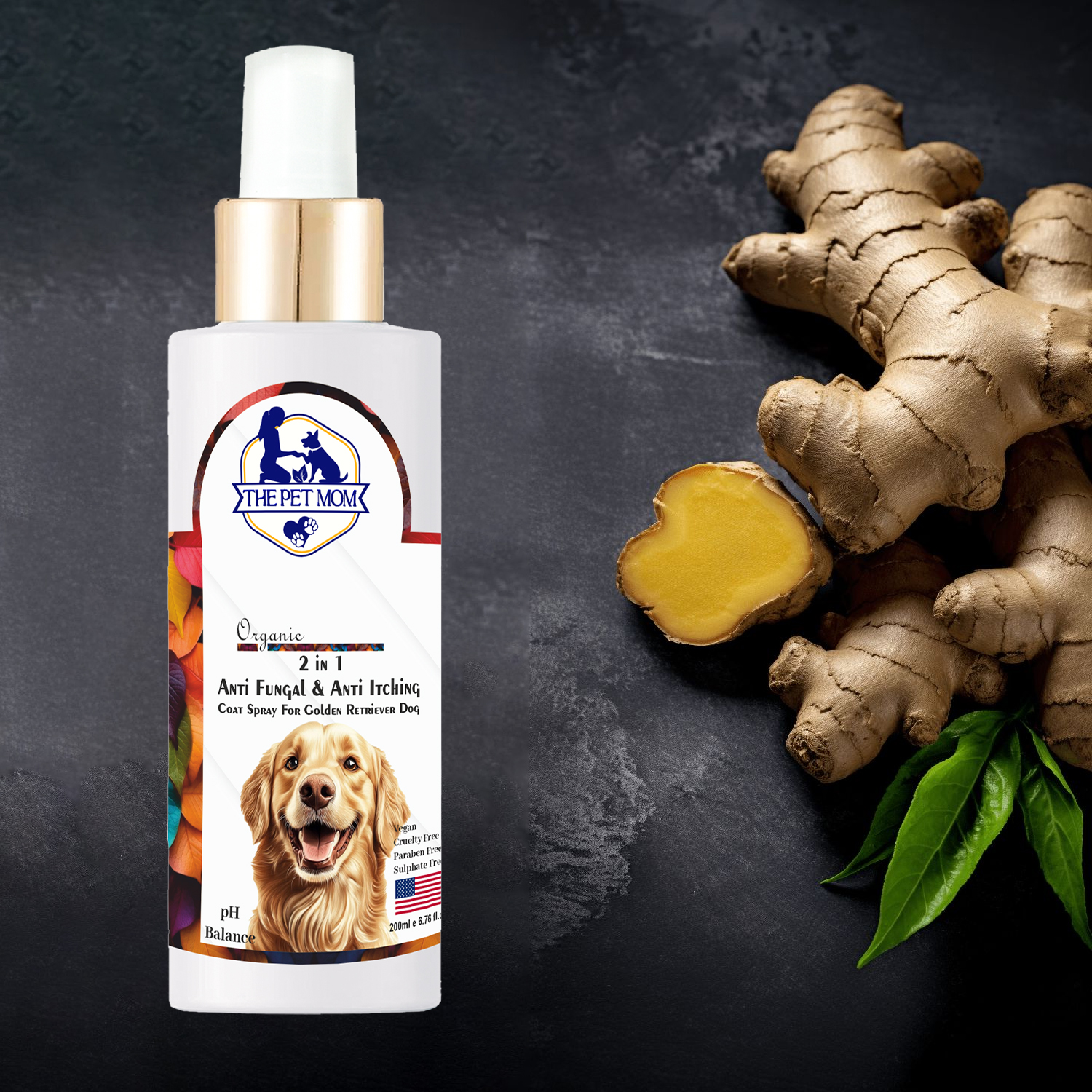 2-in-1 Anti Fungal & Anti Itching Coat Spray For Golden Retriever Dog - 200ml - Image 3