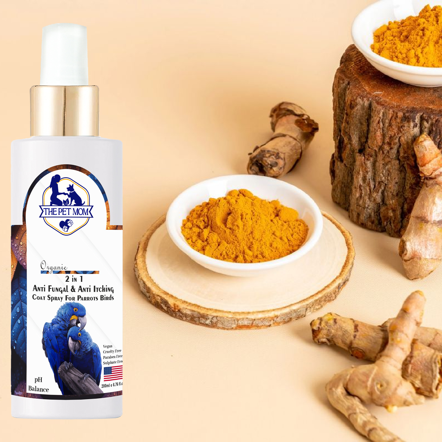 2-in-1 Anti Fungal & Anti Itching Coat Spray For Parrots Birds - 200ml - Image 3