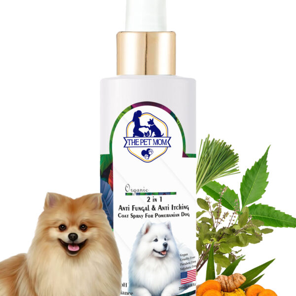 2-in-1 Anti Fungal & Anti Itching Coat Spray For Pomeranian Dog - 200ml