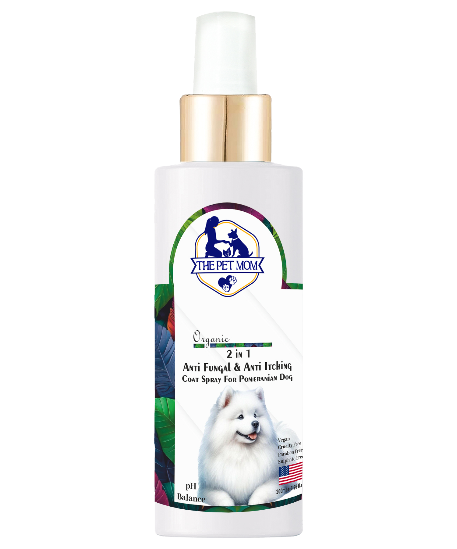 2-in-1 Anti Fungal & Anti Itching Coat Spray For Pomeranian Dog - 200ml - Image 6