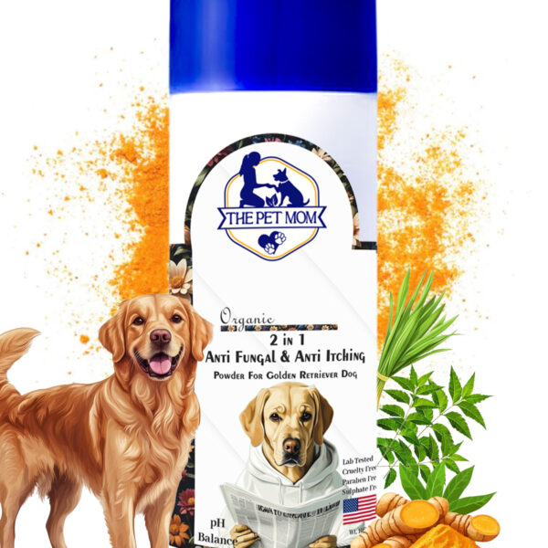 2-in-1 Anti Fungal & Anti Itching Powder For Golden Retriever Dog - 100gm