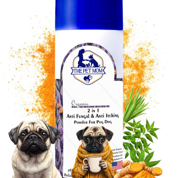 2-in-1 Anti Fungal & Anti Itching Powder For Pug Dog - 100gm