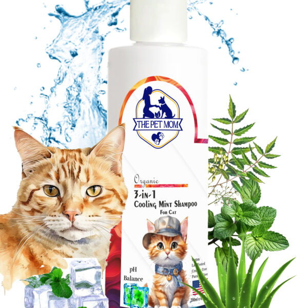 3 In 1 Cooling Mint Shampoo For Cat - 200ml