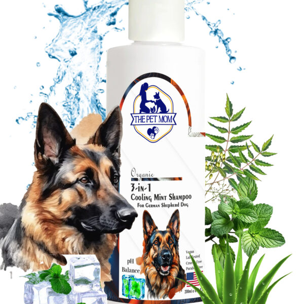 3 In 1 Cooling Mint Shampoo For German Shepherd Dog - 200ml