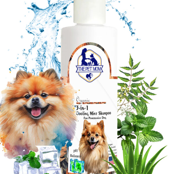 3 In 1 Cooling Mint Shampoo For Pomeranian Dog - 200ml