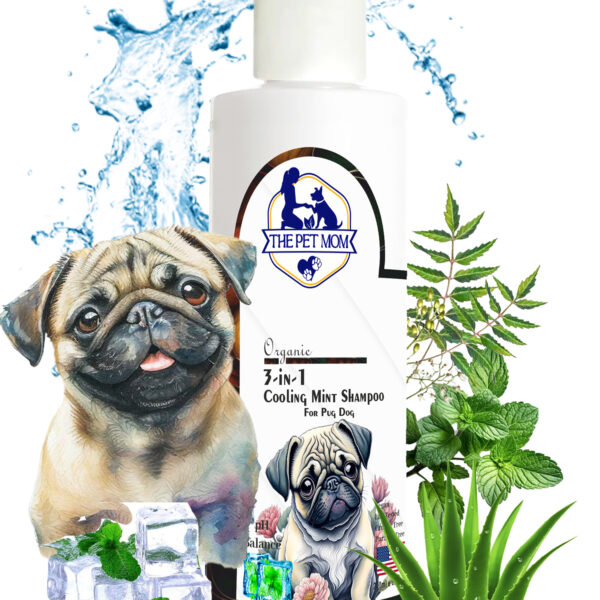 3 In 1 Cooling Mint Shampoo For Pug Dog - 200ml