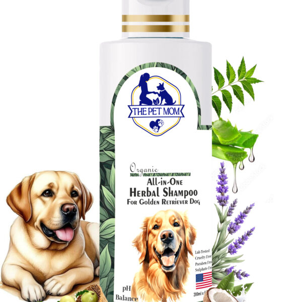 All-in-One Herbal Shampoo For Golden Retriever Dog - 200ml