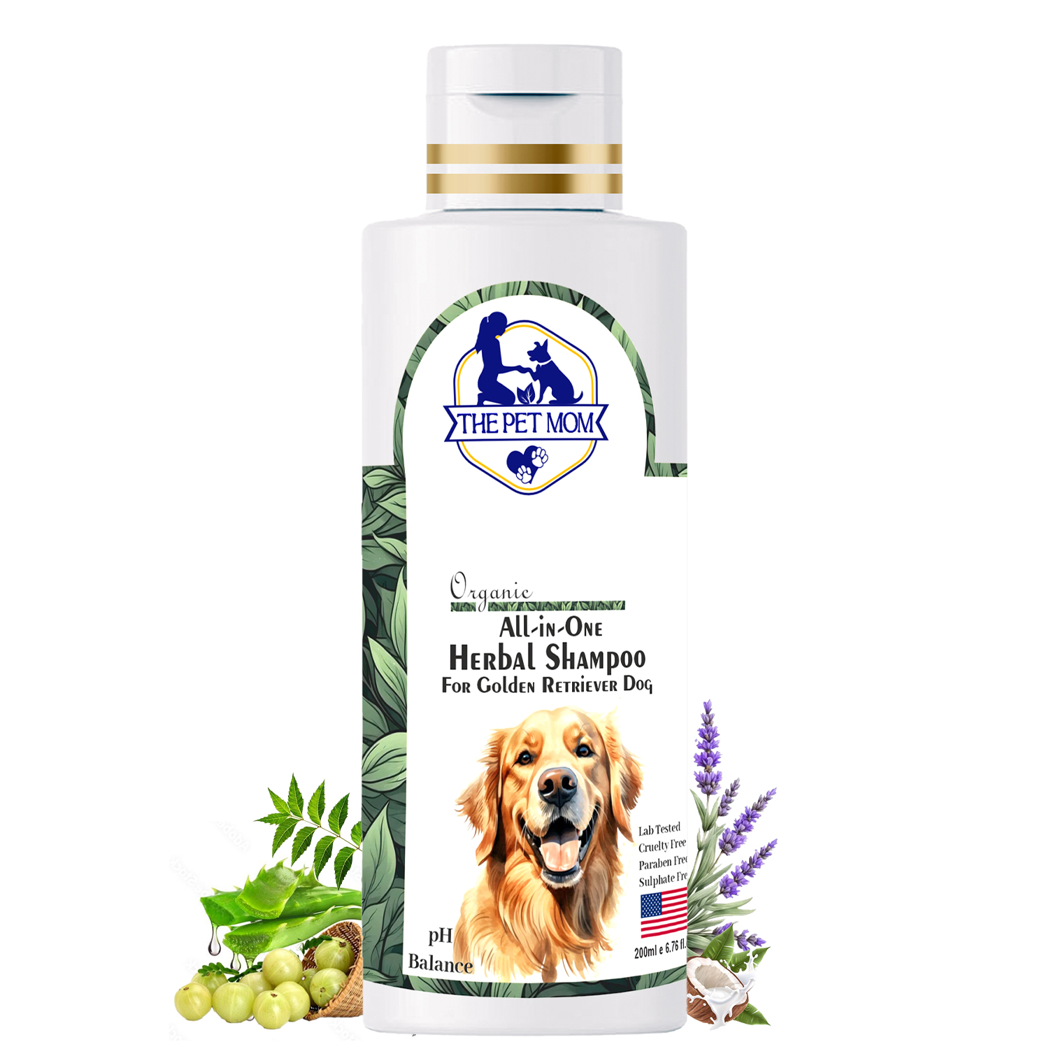 All-in-One Herbal Shampoo For Golden Retriever Dog - 200ml - Image 6