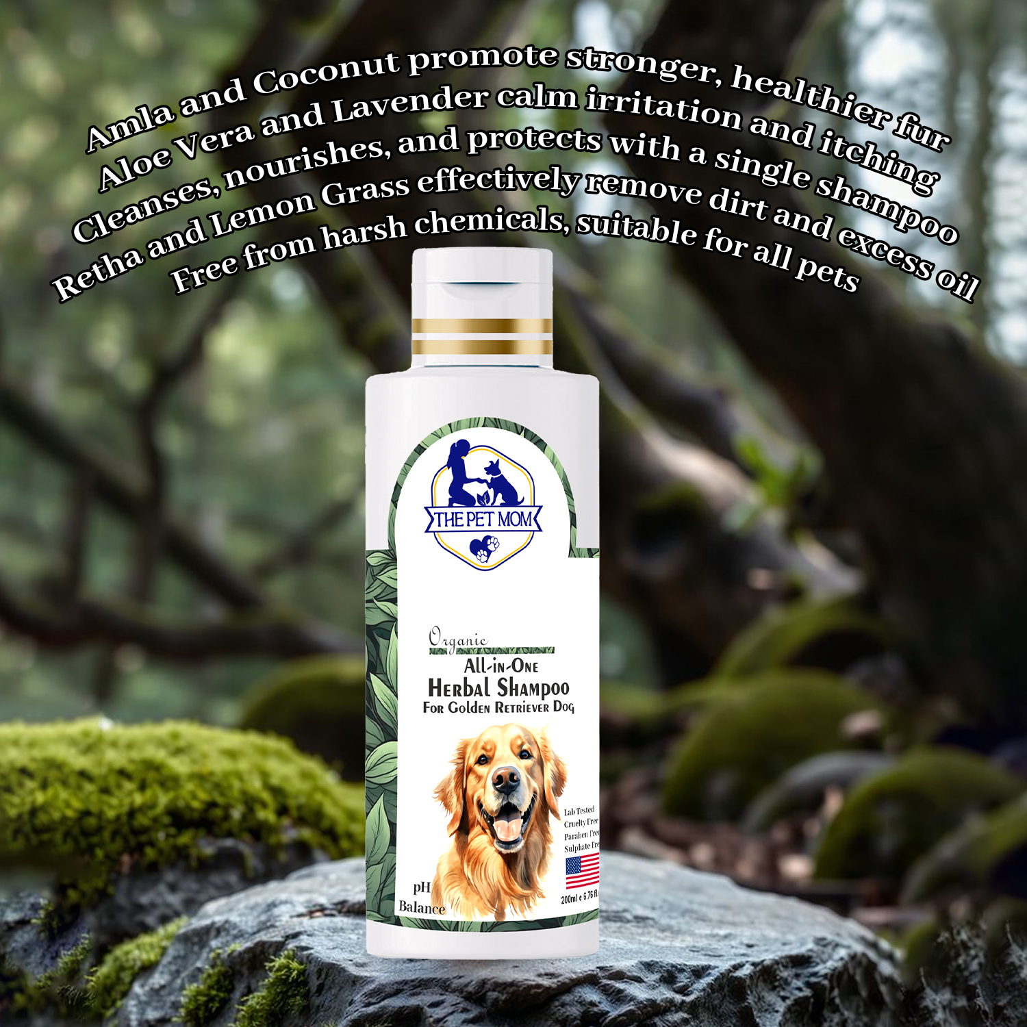 All-in-One Herbal Shampoo For Golden Retriever Dog - 200ml - Image 5