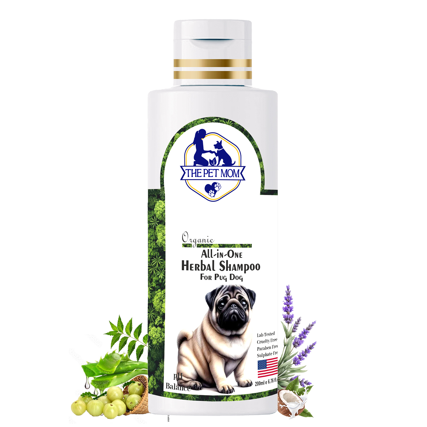 All-in-One Herbal Shampoo For Pug Dog - 200ml - Image 6