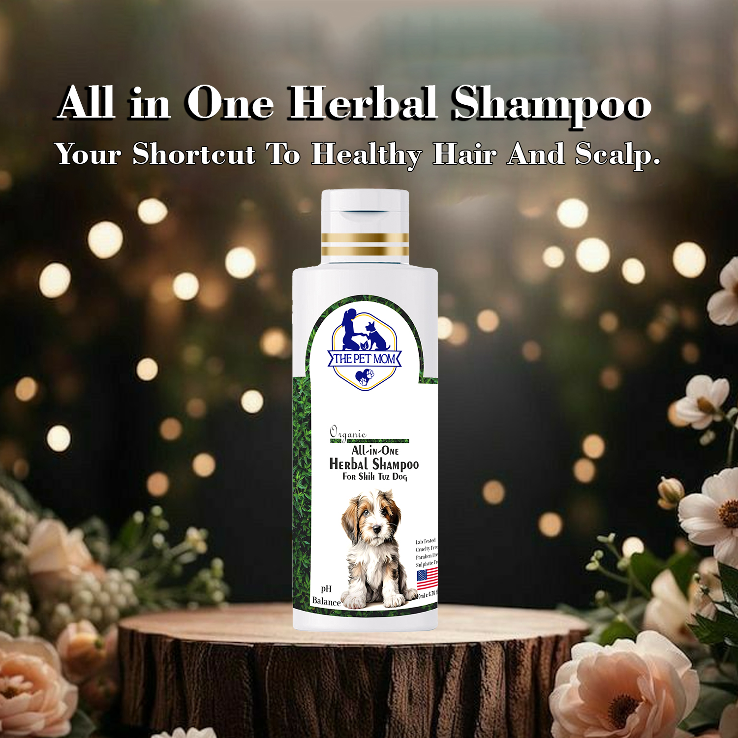 All-in-One Herbal Shampoo For Shih Tzu Dog - 200ml - Image 2