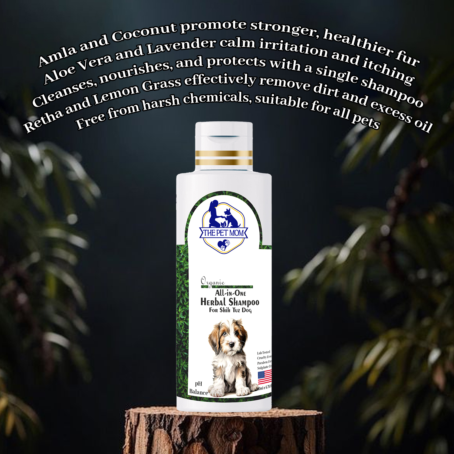 All-in-One Herbal Shampoo For Shih Tzu Dog - 200ml - Image 5