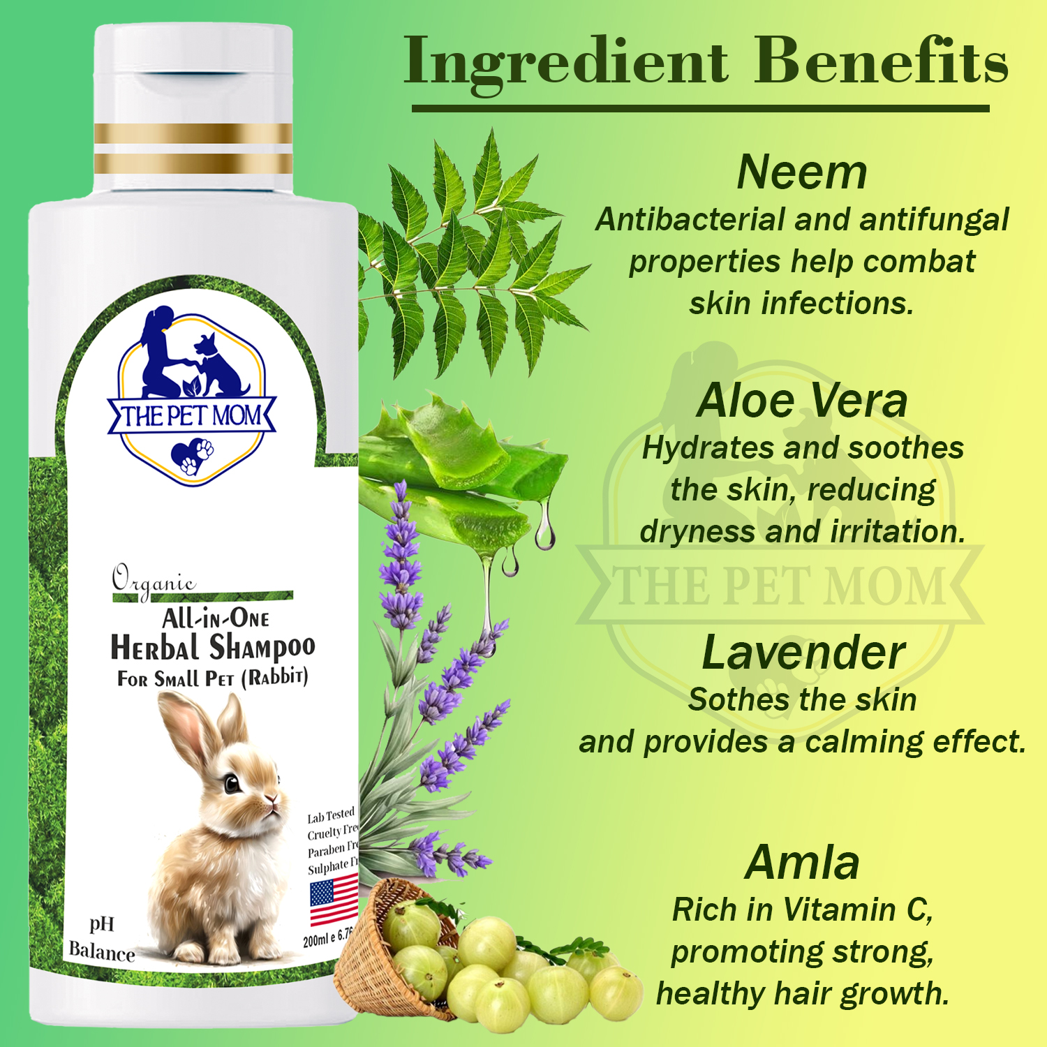 All-in-One Herbal Shampoo For Small Pet (Rabbit) - 200ml - Image 4